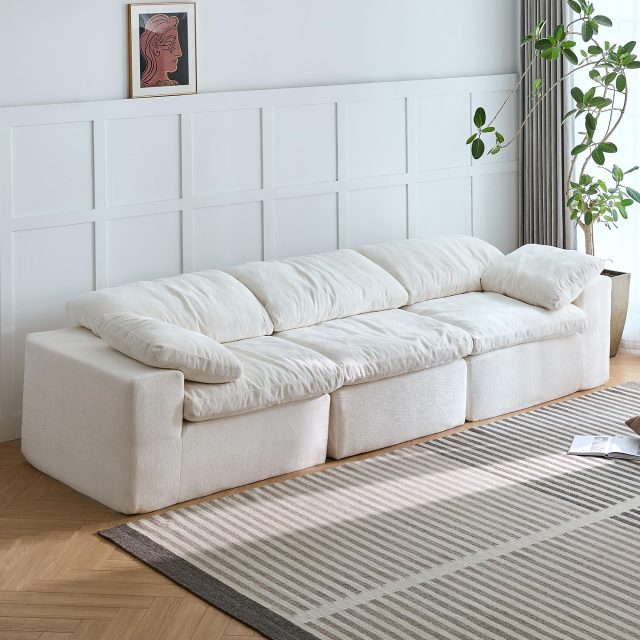 120-Inch Compressed Sectional Sofa