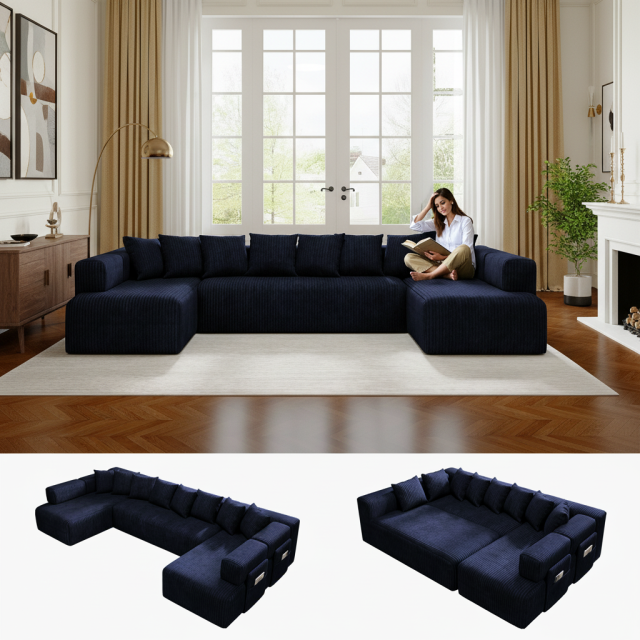 U-Shaped Compressed Sofa