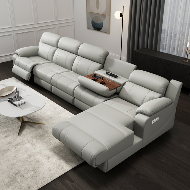 L-Shaped Power Reclining Sofa with Chaise