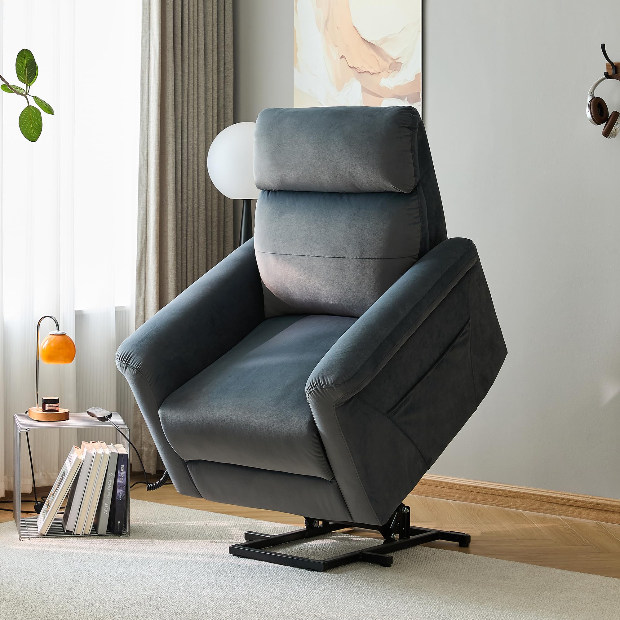 Power Lift Recliner Chair with Padded Arms