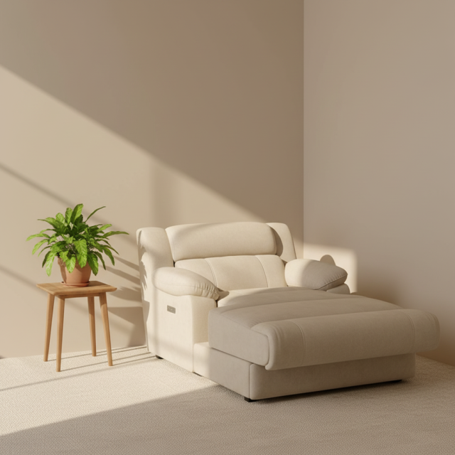 Power Recliner Chair with Padded Arms