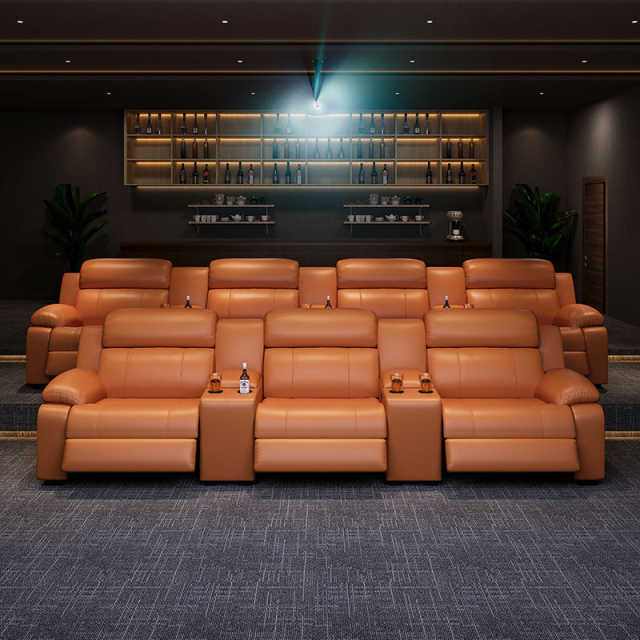 Home Theater Recliners with Power Recliners