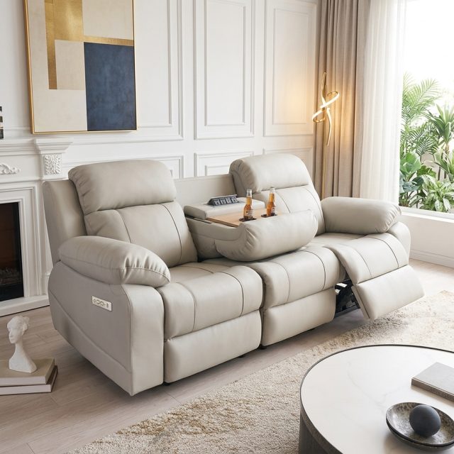 Power Reclining Sofa with Console