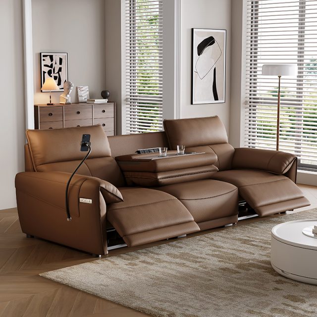 3-Seater Power Reclining Sofa with Chaise