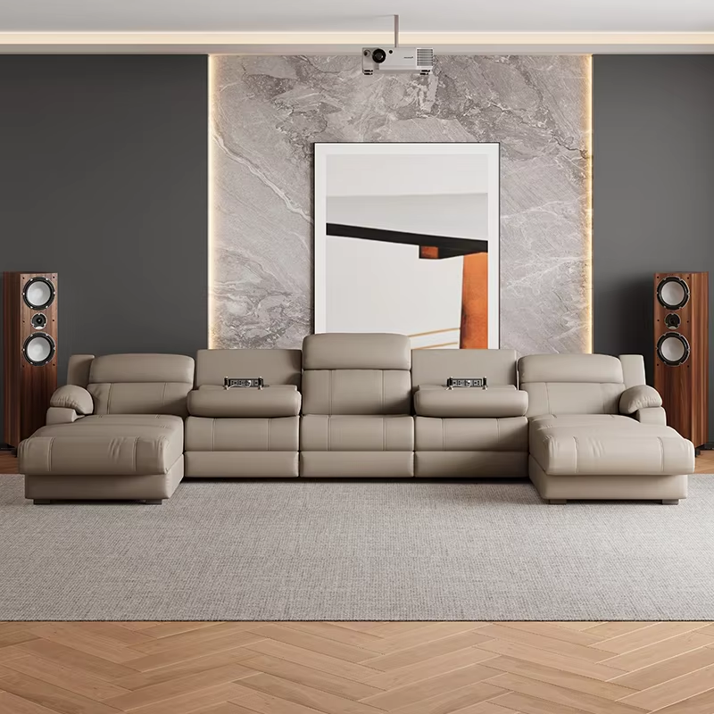 Power Reclining Sectional Sofa with Console product detail view 1