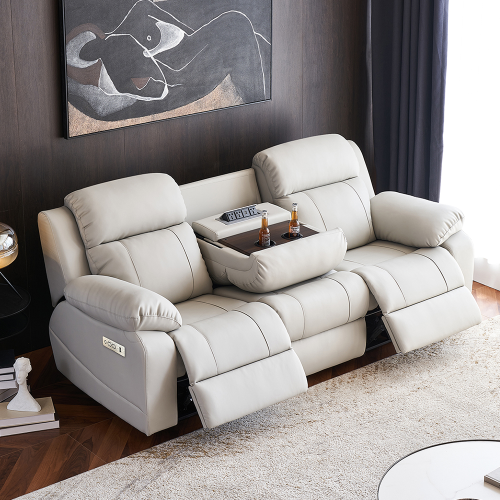 Power Reclining Sofa with Console product detail view 1