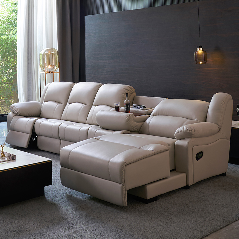 L-Shaped Sectional Sofa with Console Furniture Sourcing 2 product detail view 1