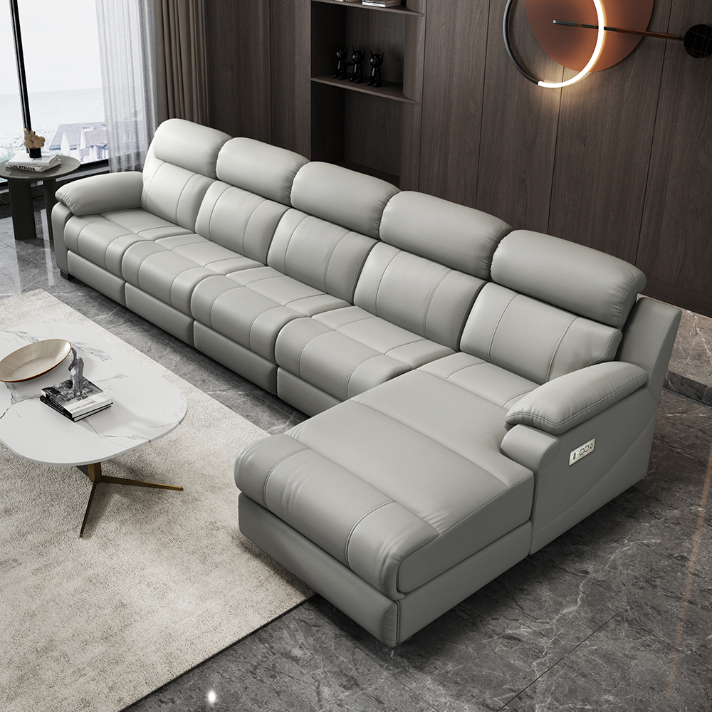 L-Shaped Power Reclining Sofa with Chaise product detail view 1