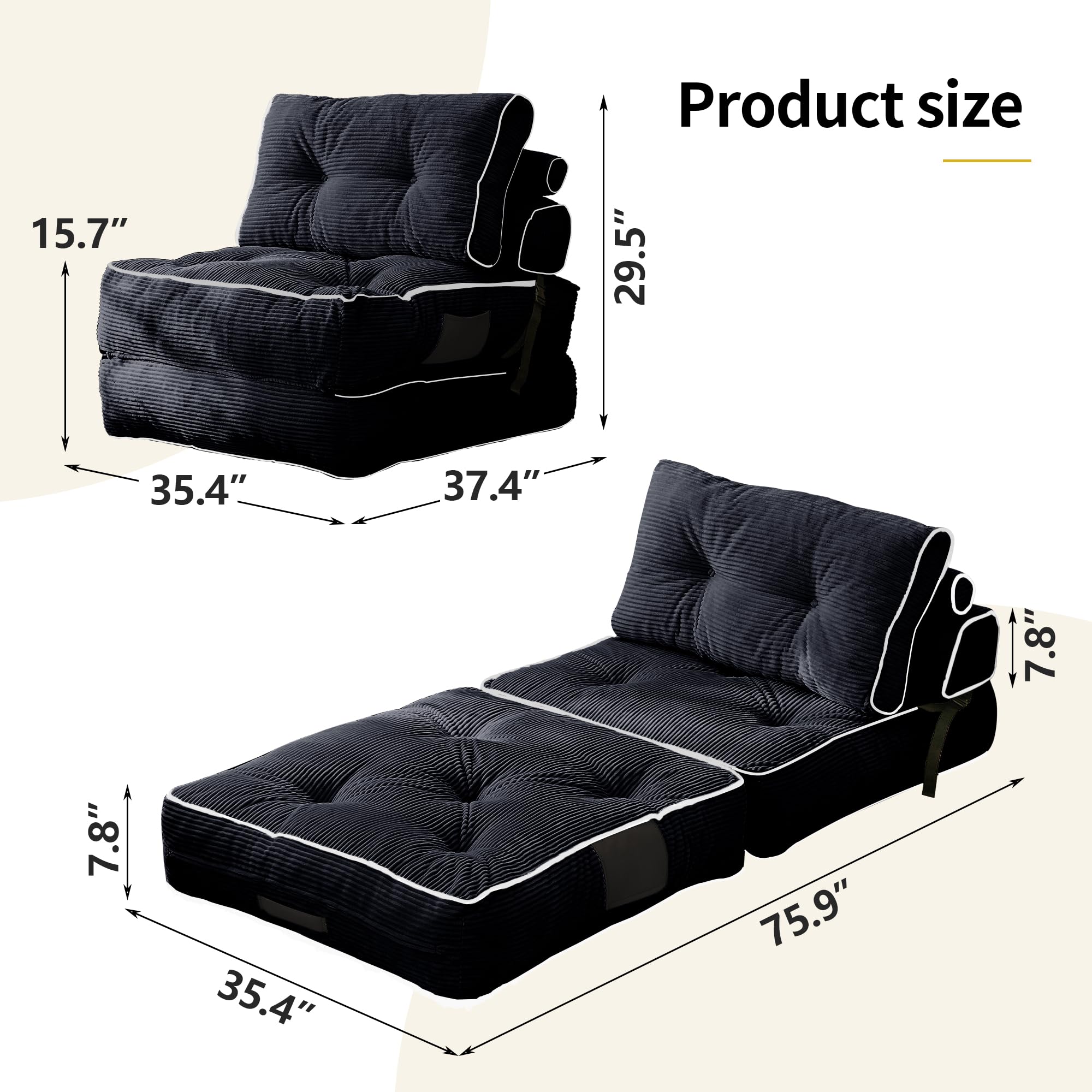 Compressed Sofa Bed in a Box product detail view 1
