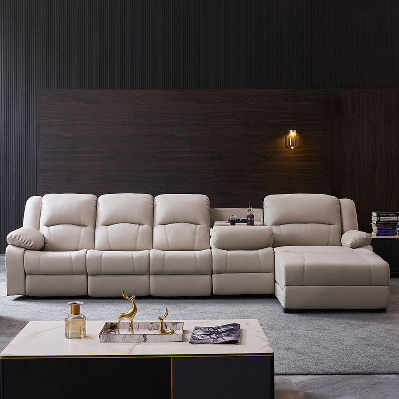 Corner L-Shaped Power Reclining Sofa with Console product detail view 2