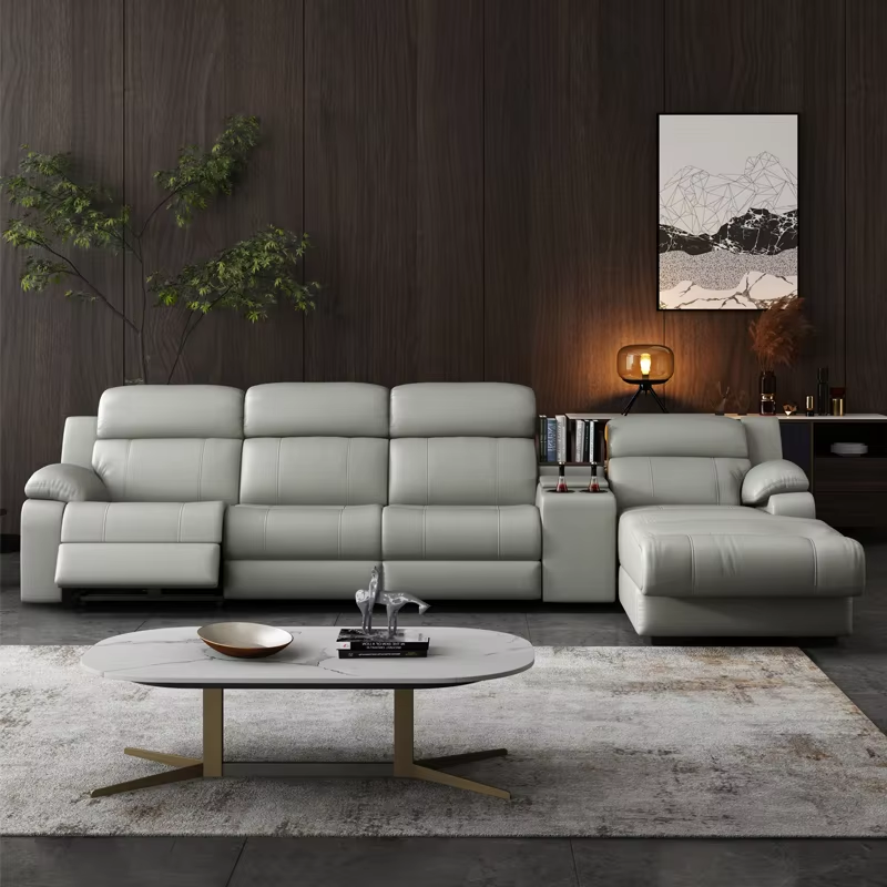 L-Shaped Power Reclining Sofa with Chaise product detail view 2