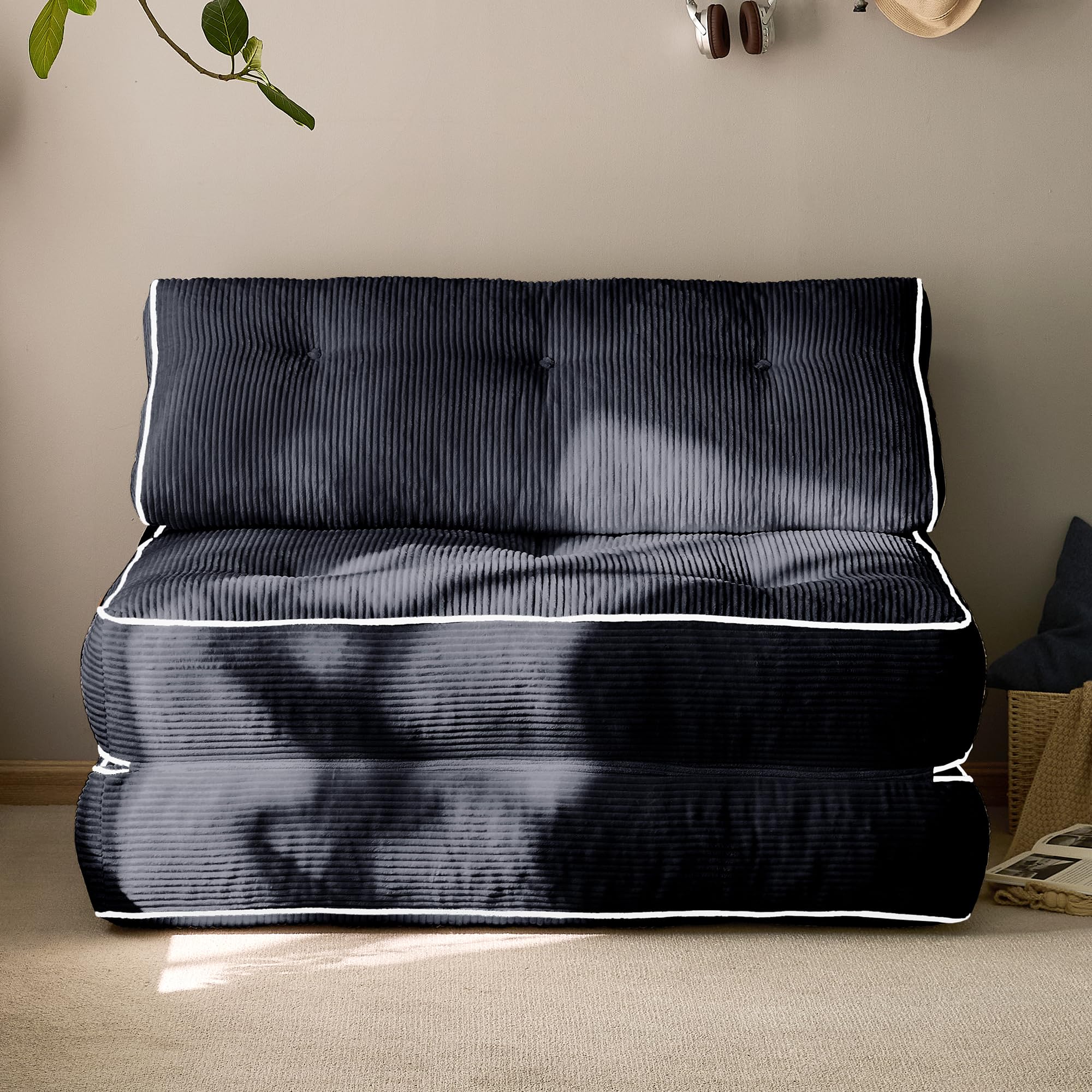 Corduroy Convertible Sofa Bed for Guest Rooms product detail view 2