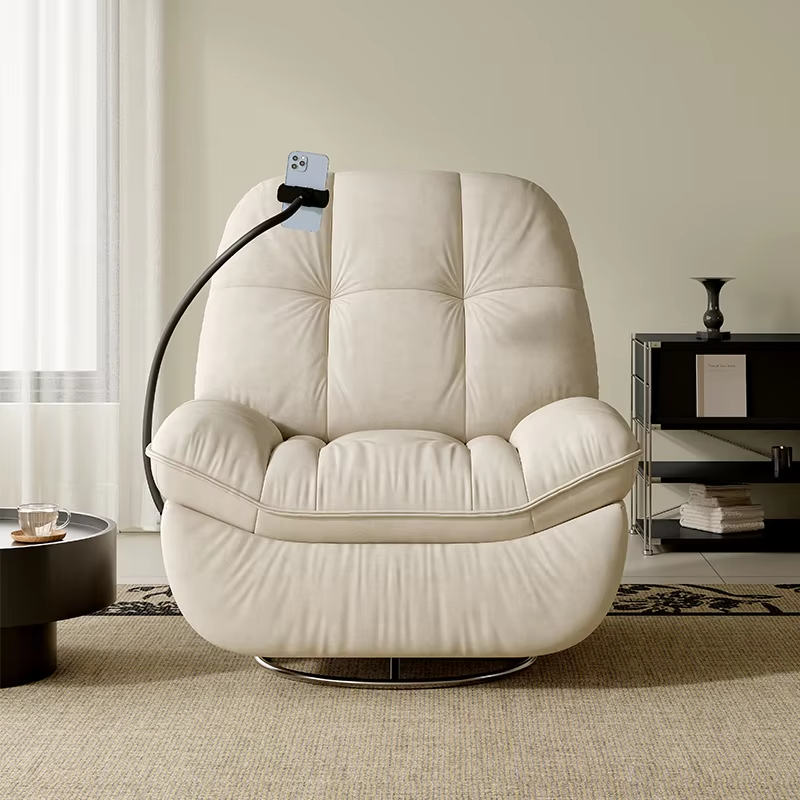 Fabric Power Swivel Rocker Recliner Chair product detail view 3