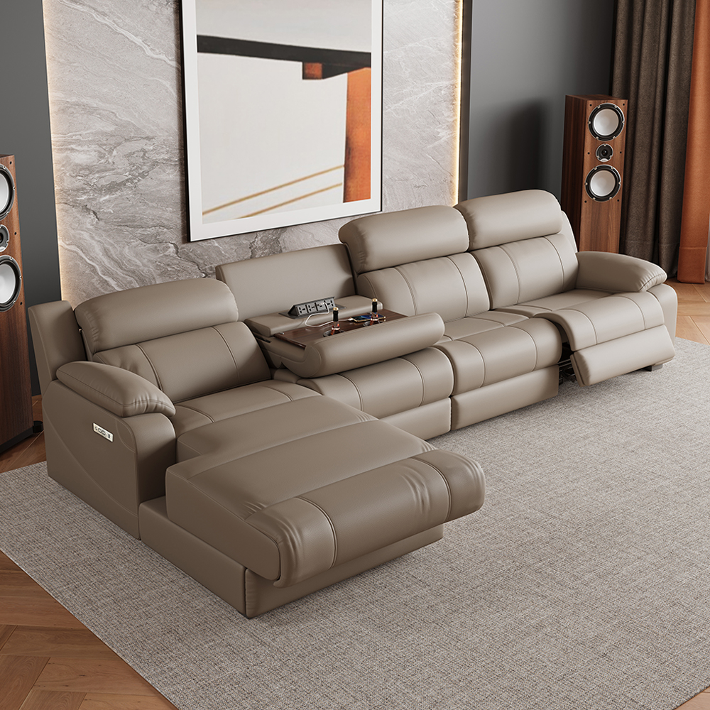 Power Reclining Sectional Sofa with Console product detail view 3