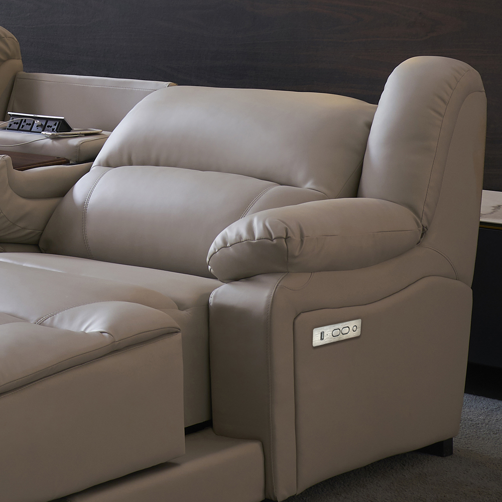 Corner L-Shaped Power Reclining Sofa with Console product detail view 3