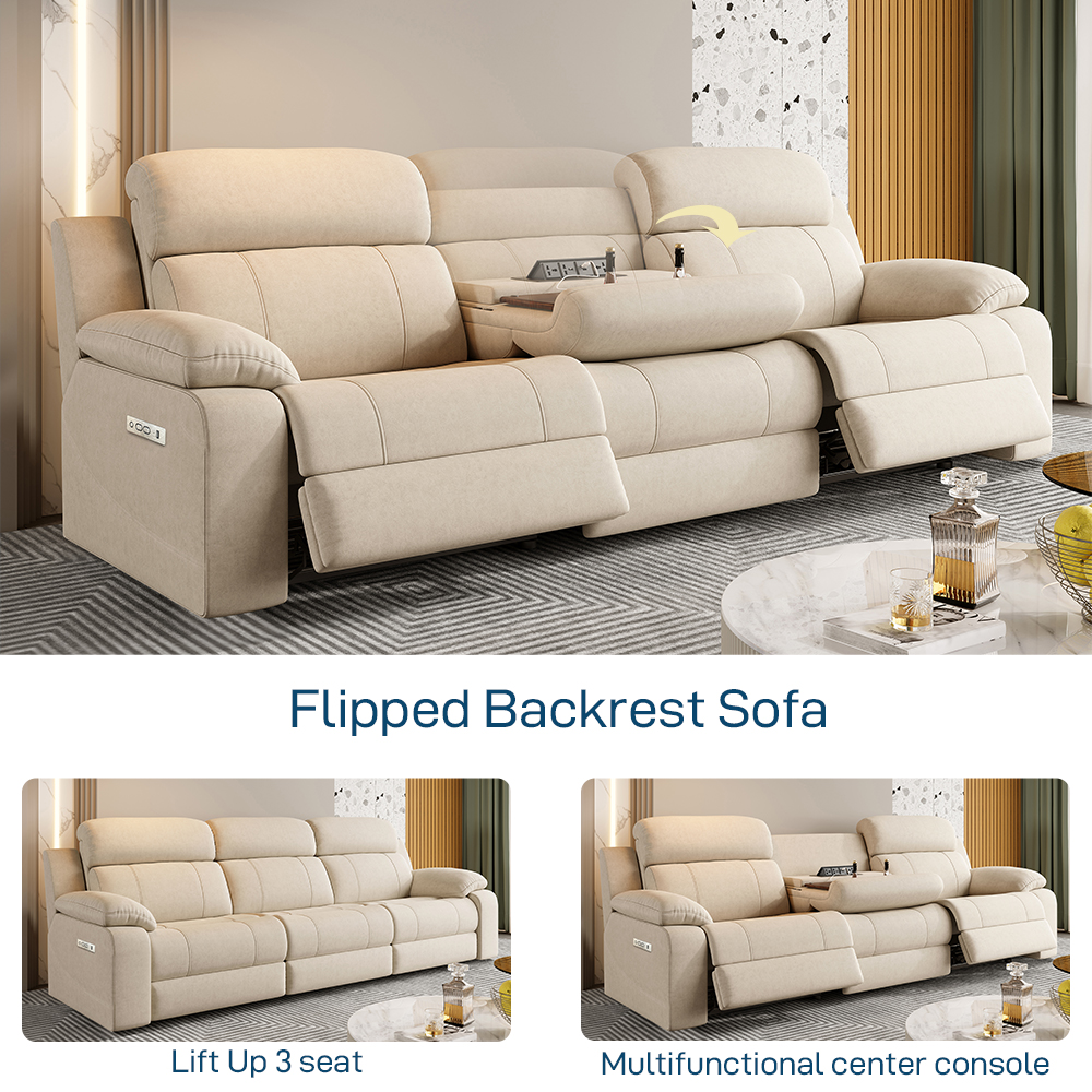 Three-Seater Power Reclining Sofa product detail view 3