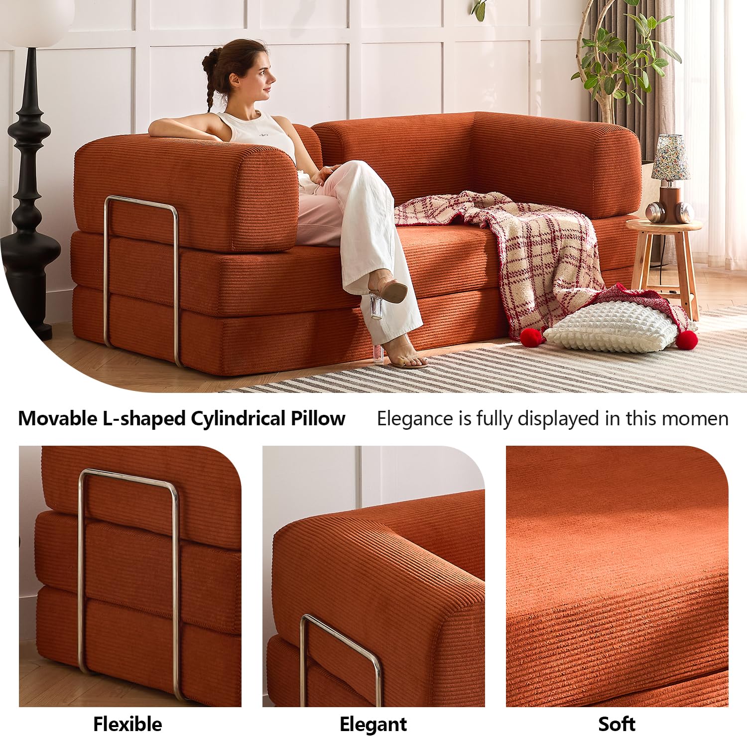 Convertible Sofa Bed for Space-Saving Rooms product detail view 3