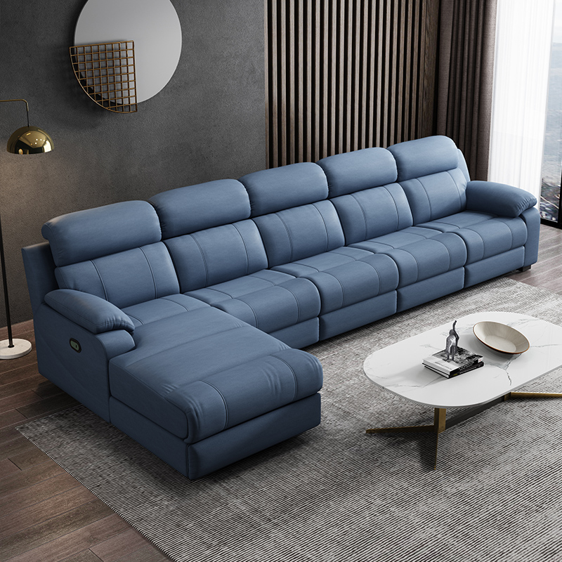 L-Shaped Sectional Sofa with Console product detail view 3