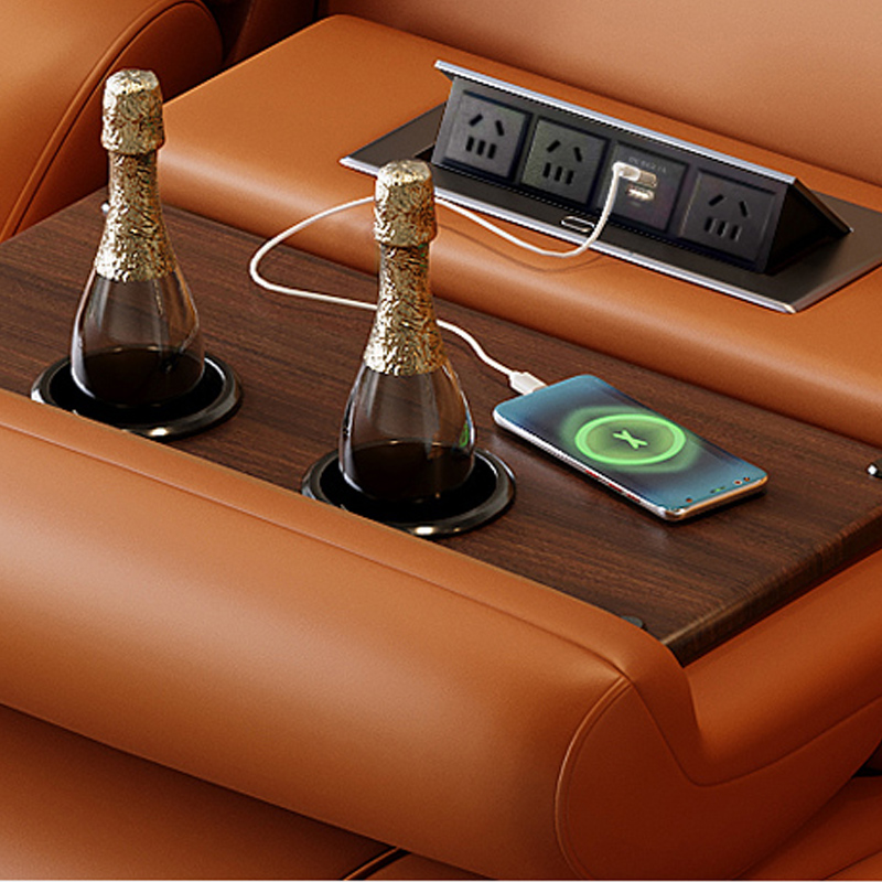 L-Shaped Power Reclining Sofa with Cup Holders product detail view 3
