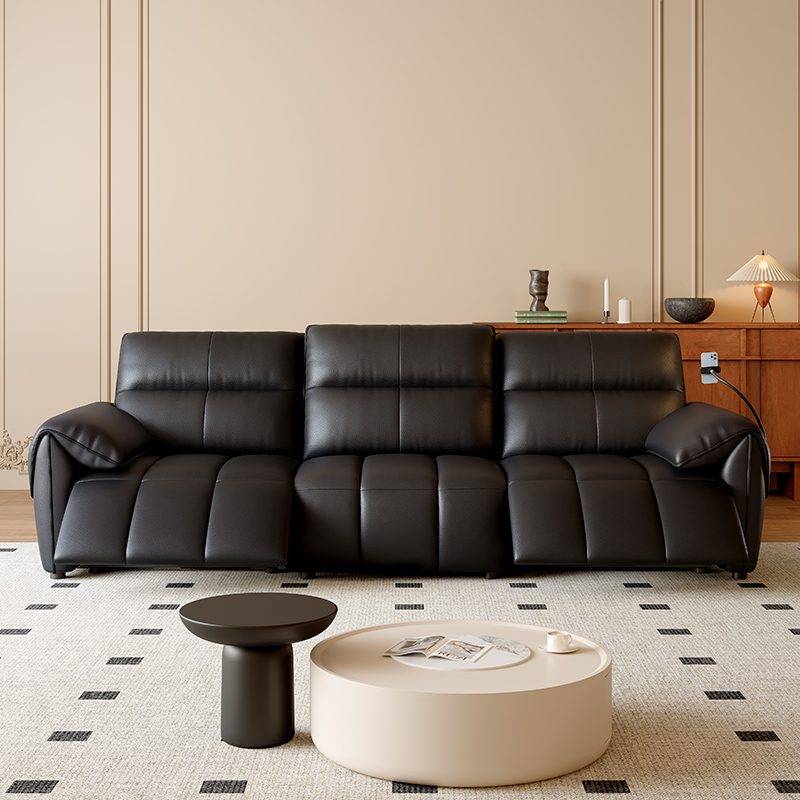 Genuine Leather 3+2 Power Reclining Sofa Set product detail view 3