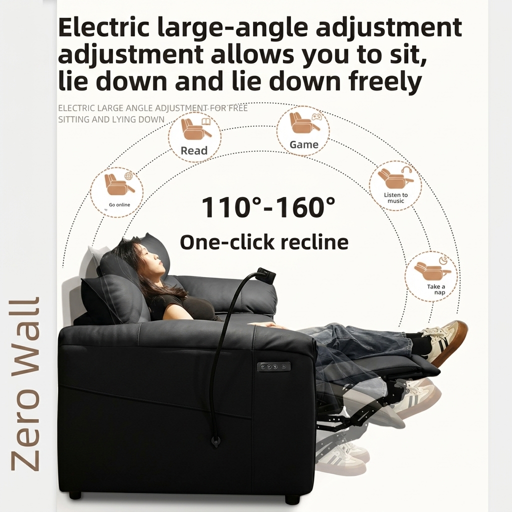 Fabric Power Reclining Sofa with Console product detail view 4