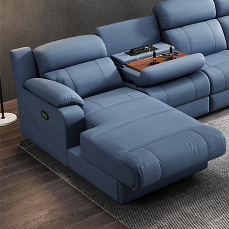 L-Shaped Sectional Sofa with Console product detail view 4
