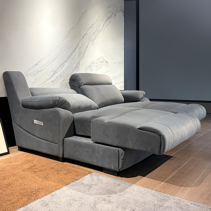 Leather Power Reclining Sectional Sofa product detail view 4