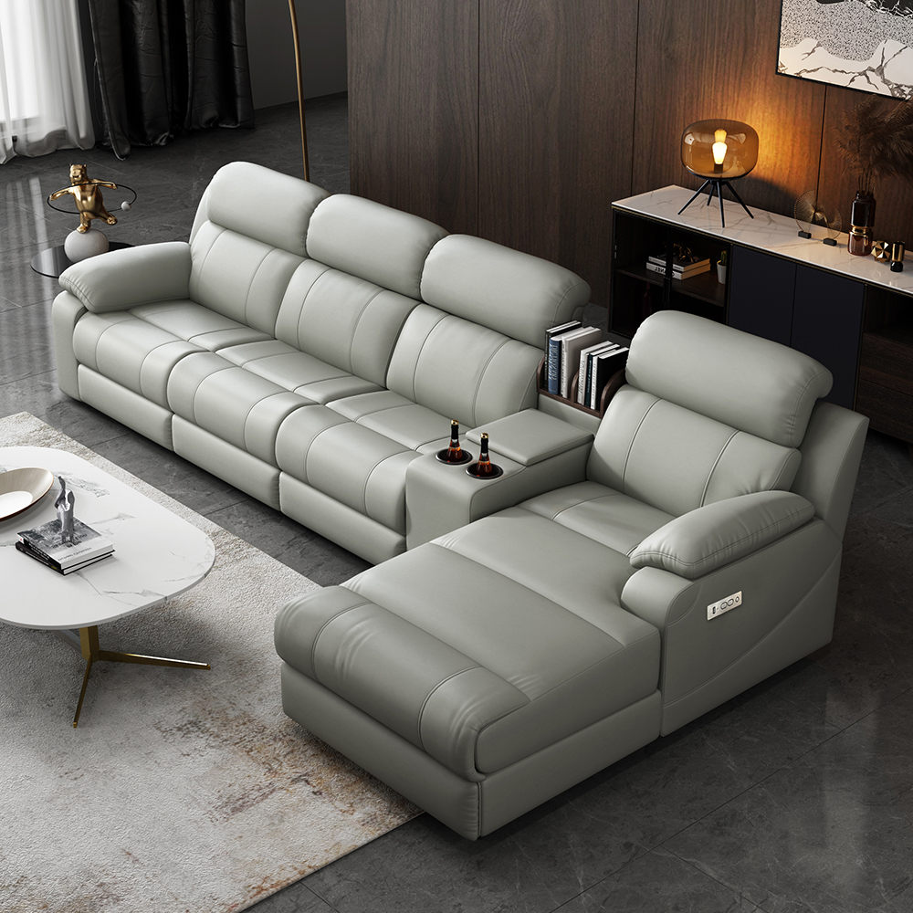 Corner Power Reclining Sectional Sofa with Console product detail view 5