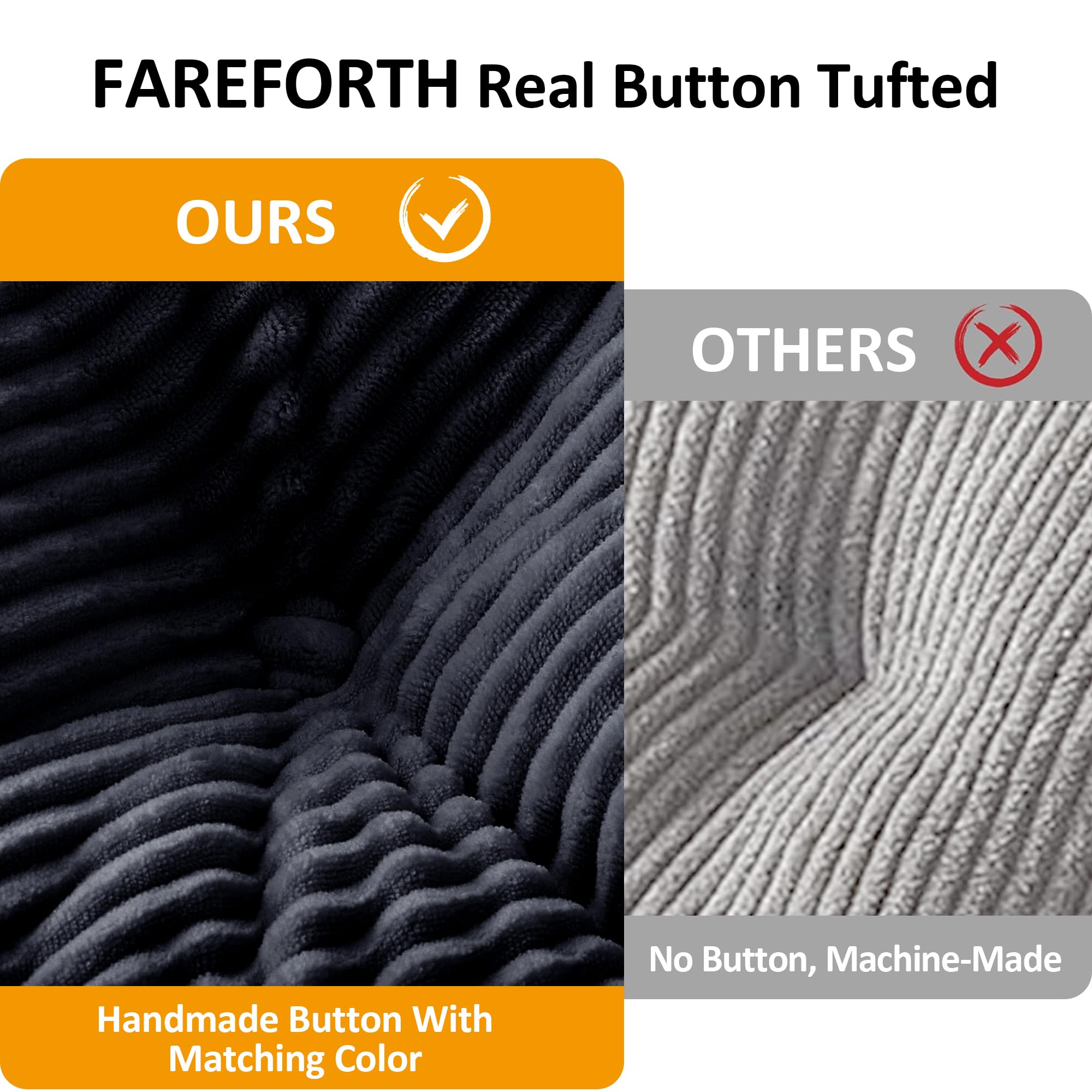 Corduroy Convertible Sofa Bed for Guest Rooms product detail view 5
