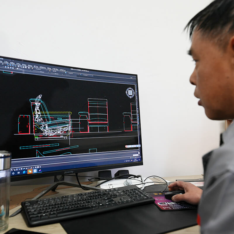 Sofa frame and wood processing at the MOPAI factory