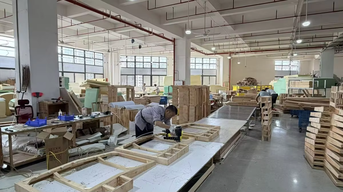 Sofa upholstery production