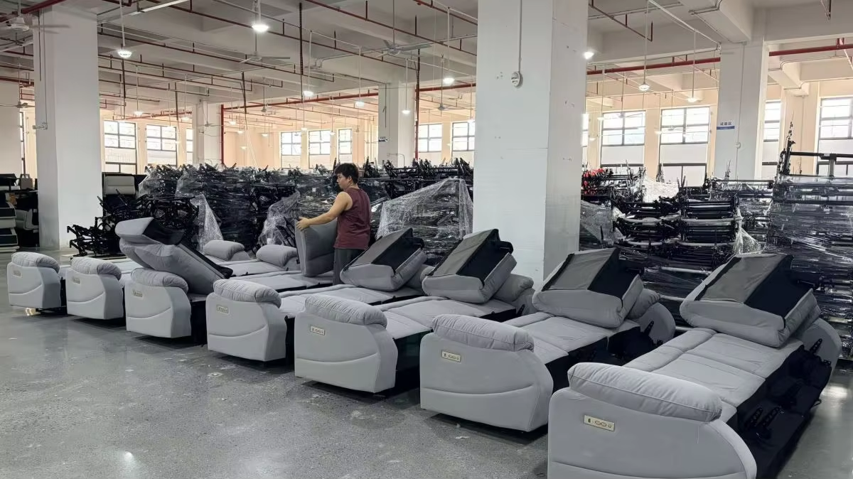 Final sofa assembly