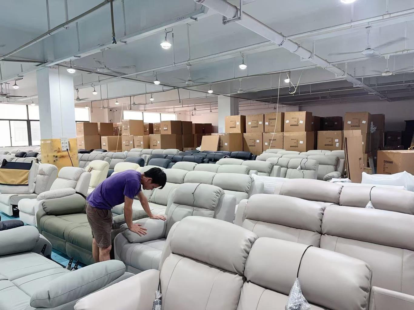 Finished sofa quality inspection