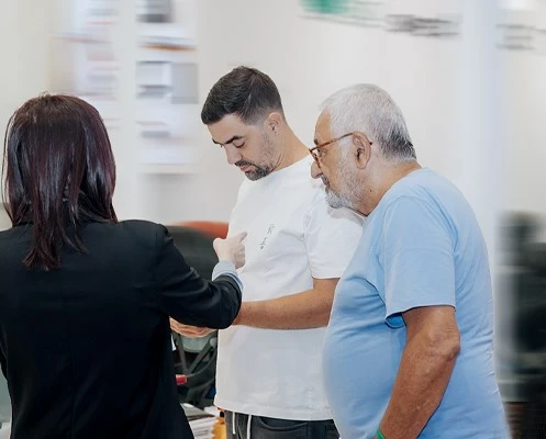 Furniture buyers visiting the MOPAI factory