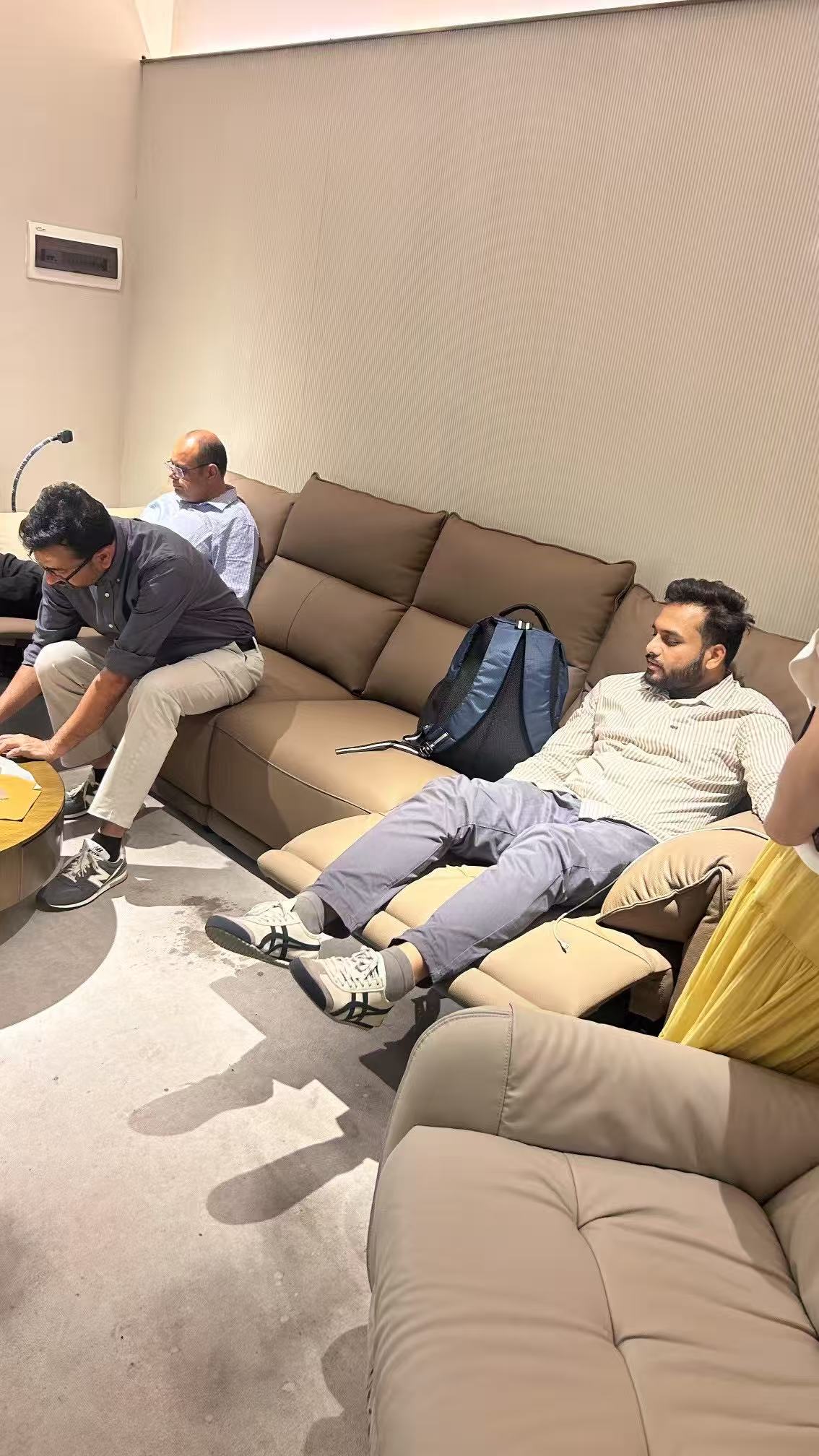 Furniture buyers visiting the MOPAI factory